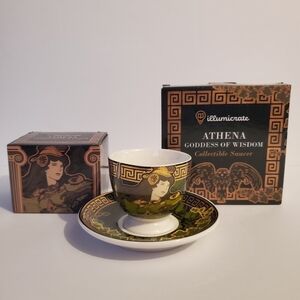 Illumicrate Athena Goddess of Wisdom Teacup and Saucer Set Greek Mythology